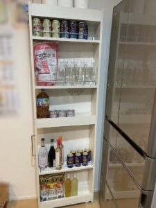 キッチンのすき間を有効活用！「ぼん家具のすき間収納ワゴン」が便利！